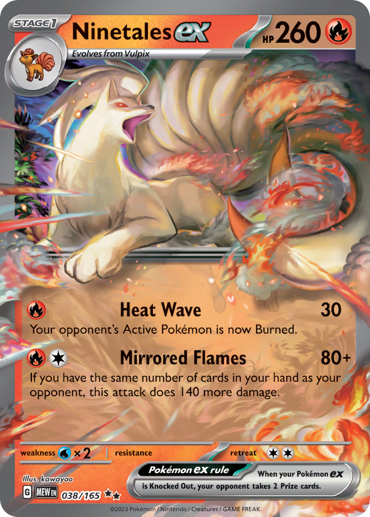 151 Set Ninetales EX #38/165
